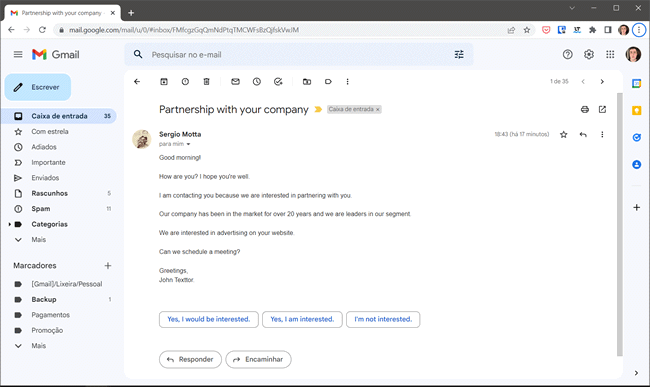 como traduzir email gmail img1